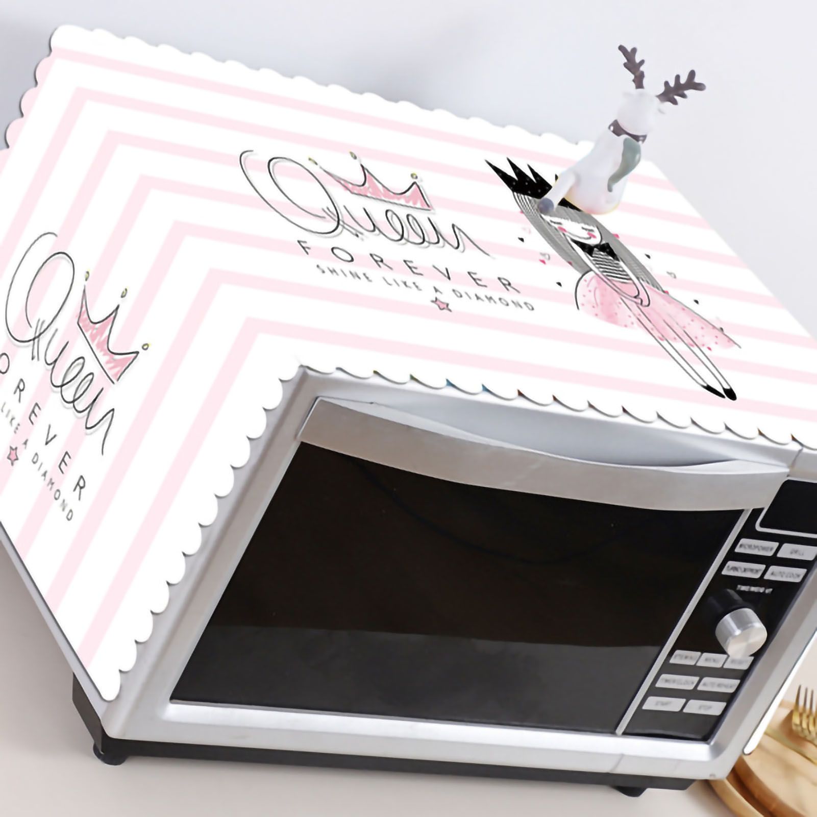 Microwave Cover Cloth Oven Cute Dust Proof Shiled Universal Oil Proof Nordic view 4