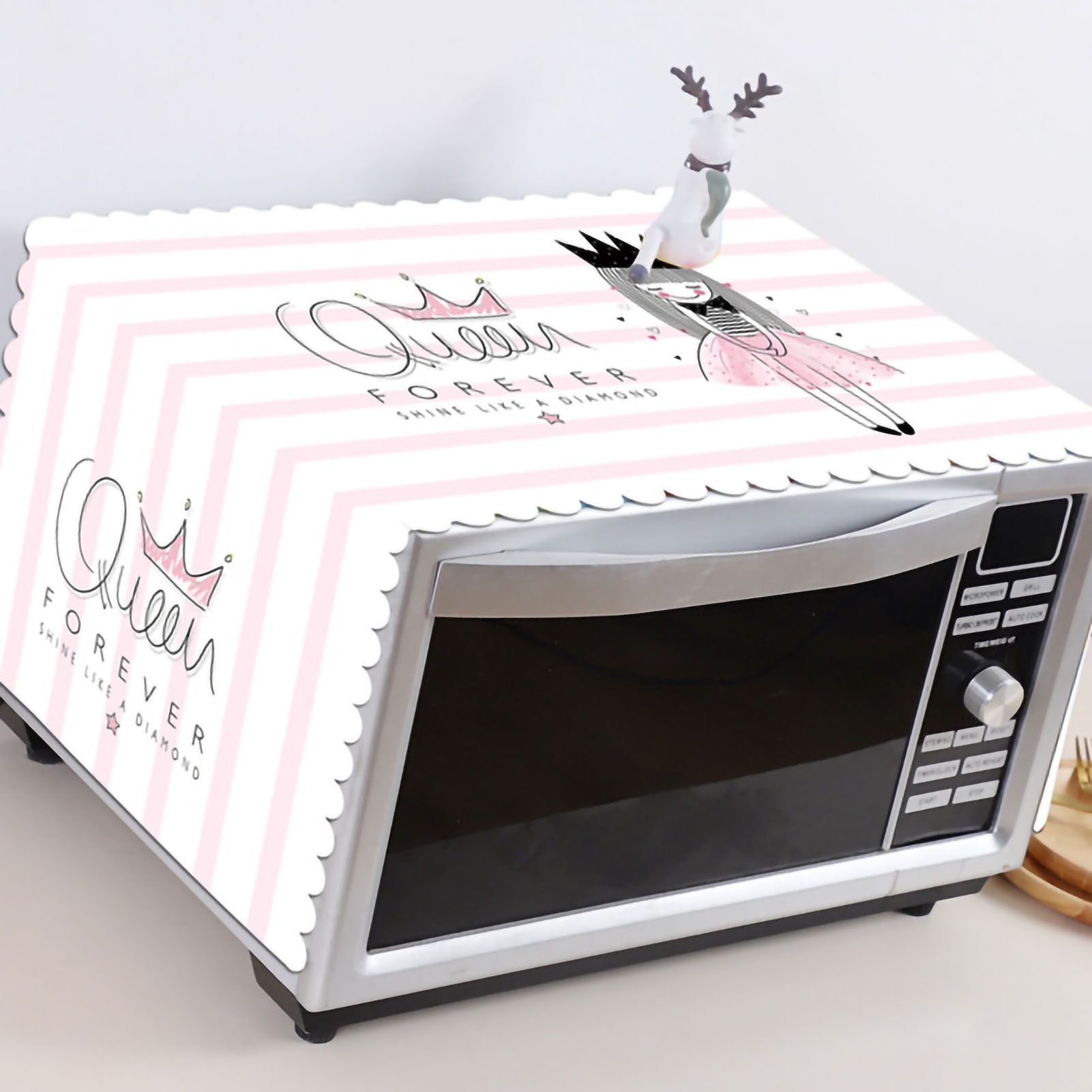 Microwave Cover Cloth Oven Cute Dust Proof Shiled Universal Oil Proof Nordic view 5