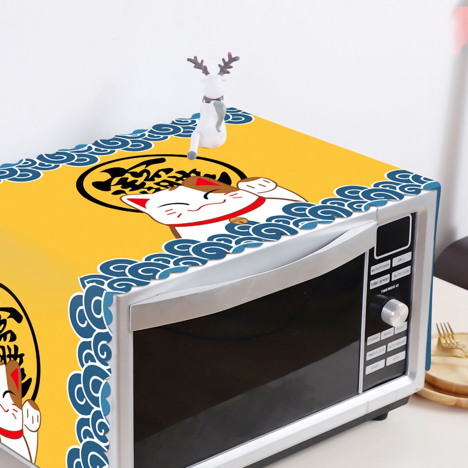 Microwave Cover Cloth Oven Cute Dust Proof Shiled Universal Oil Proof Nordic view 2