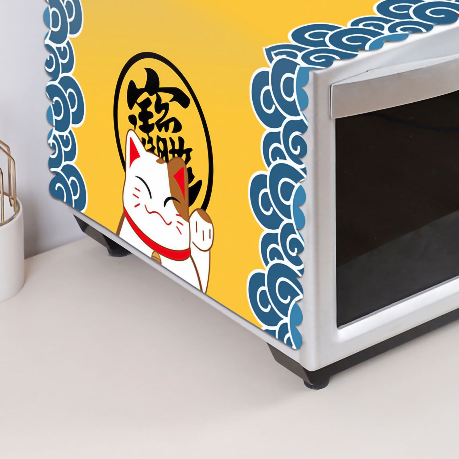 Microwave Cover Cloth Oven Cute Dust Proof Shiled Universal Oil Proof Nordic view 3