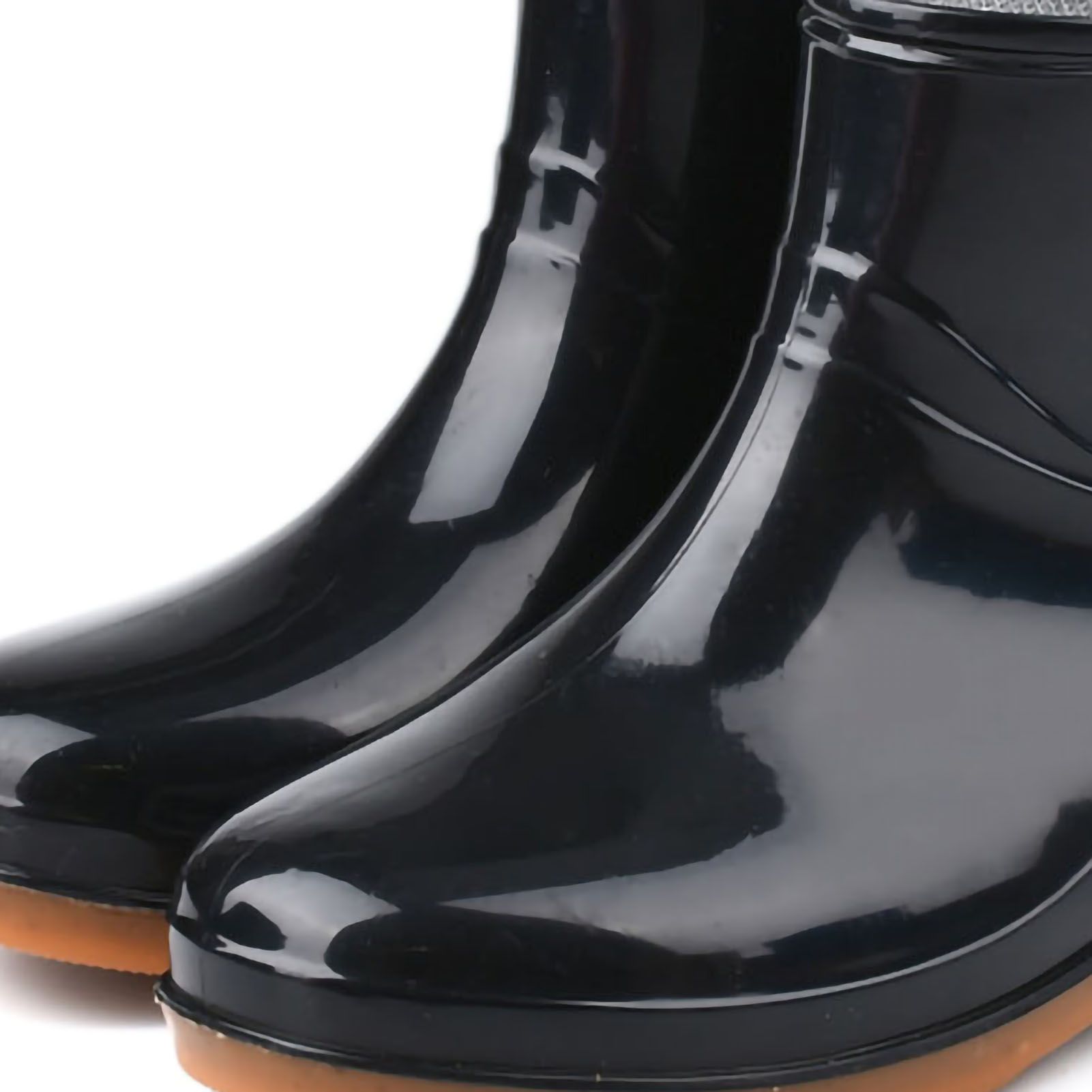Womens Rain Boots Fashion Antiskid Short Rain Boot Round Head Radian PVC view 5