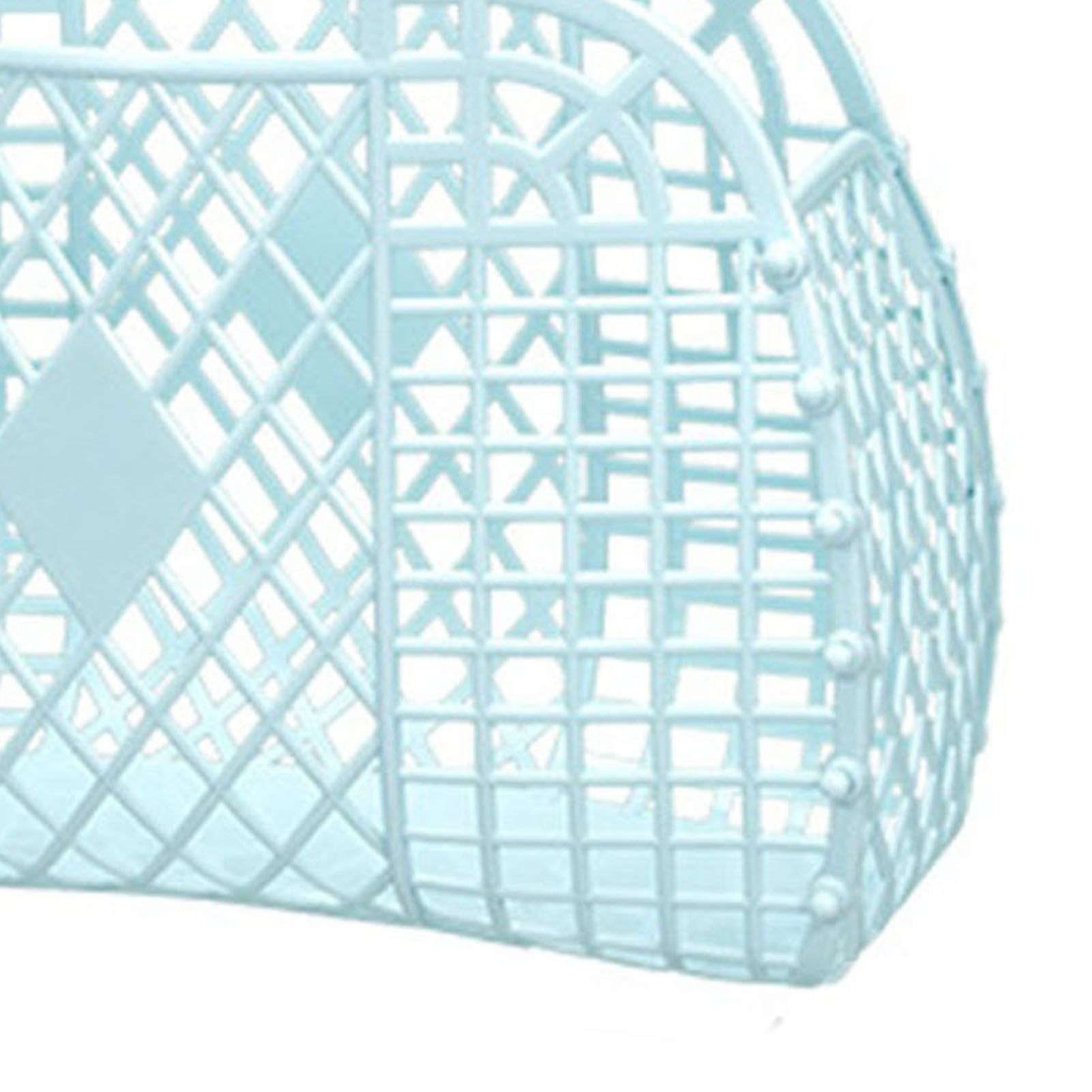 Hollow Storage Basket Plastic Reusable Portable Foldable Bag for Beach Home view 5