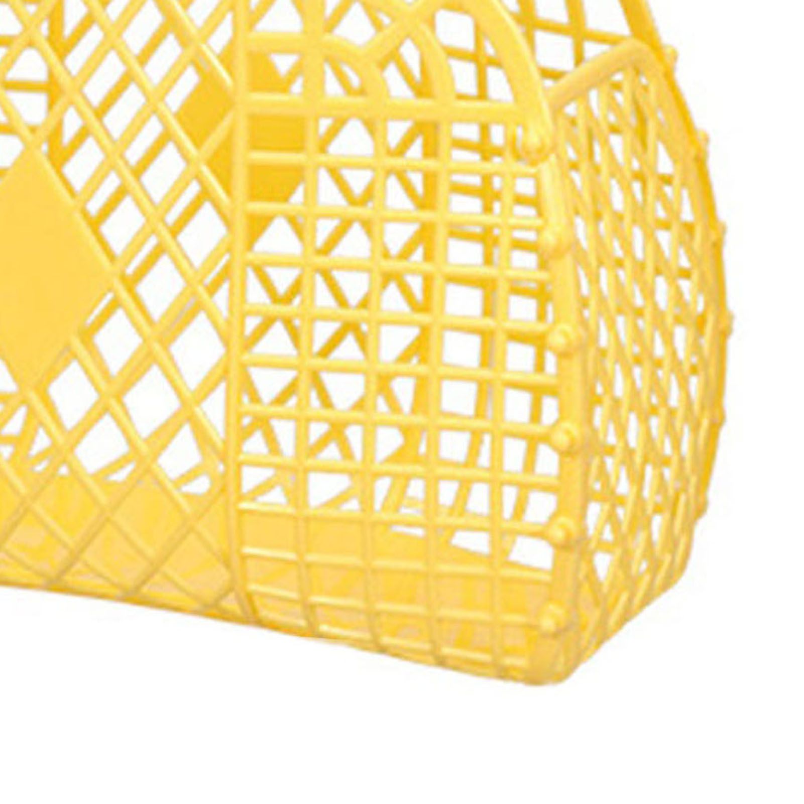Hollow Storage Basket Plastic Reusable Portable Foldable Bag for Beach Home view 5