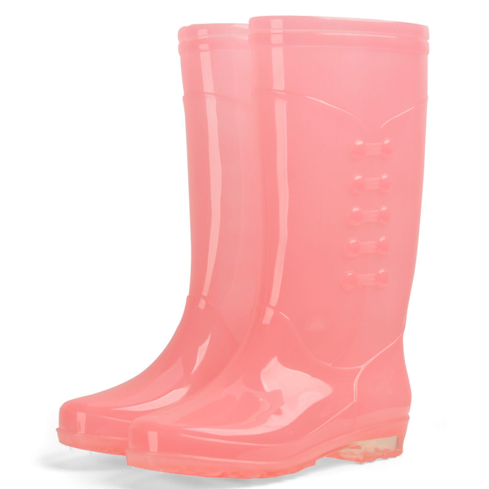 Tall Rain Boots Non Slip Waterproof Rain Shoes PVC Transparent Rain Footwear — image 1