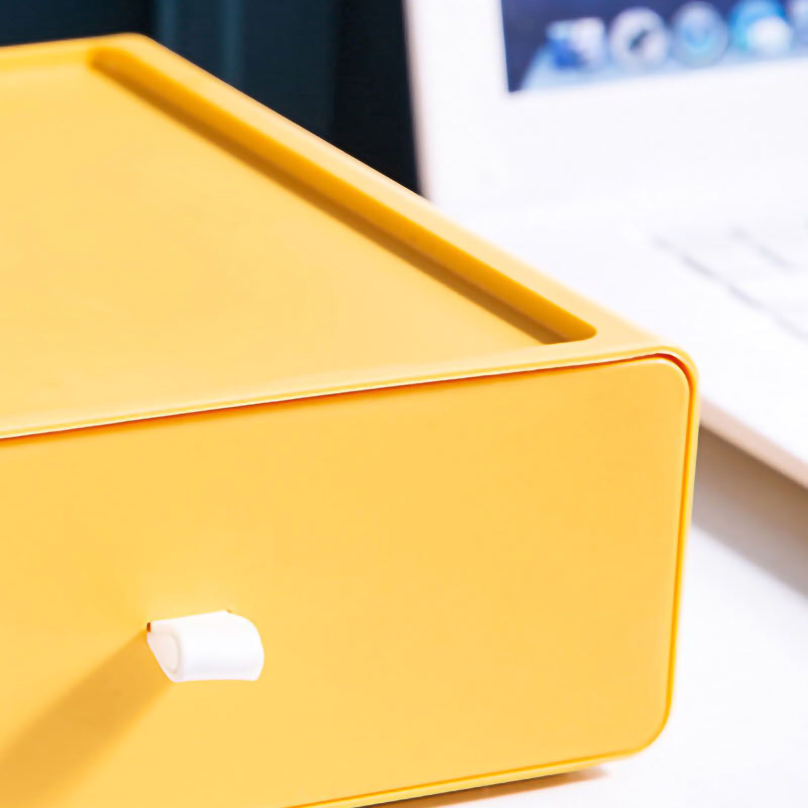 Desktop Storage Box Drawer Design Strong Load Bearing Stackable Desktop view 4