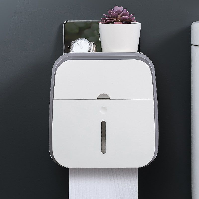 Wall Mounted Tissue Box Holder Strong Bearing Tissue Dispenser with view 4