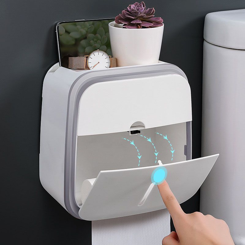 Wall Mounted Tissue Box Holder Strong Bearing Tissue Dispenser with view 5