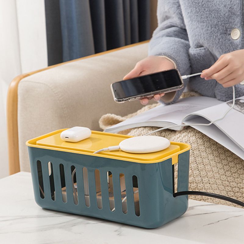 Power Strip Storage Box Hollow Heat Dissipation Simple 6 Charging Hole Cord view 4