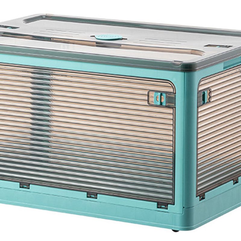 Clothes Storage Box Clear Transparent 4 Way Opening Bottom Pulley Design view 2