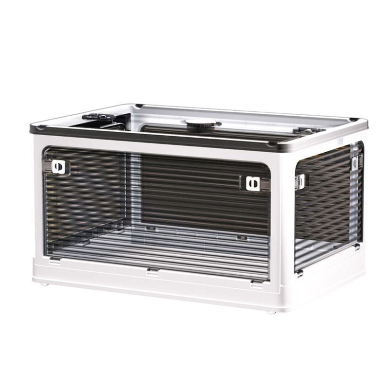 Clothes Storage Box Clear Transparent 4 Way Opening Bottom Pulley Design