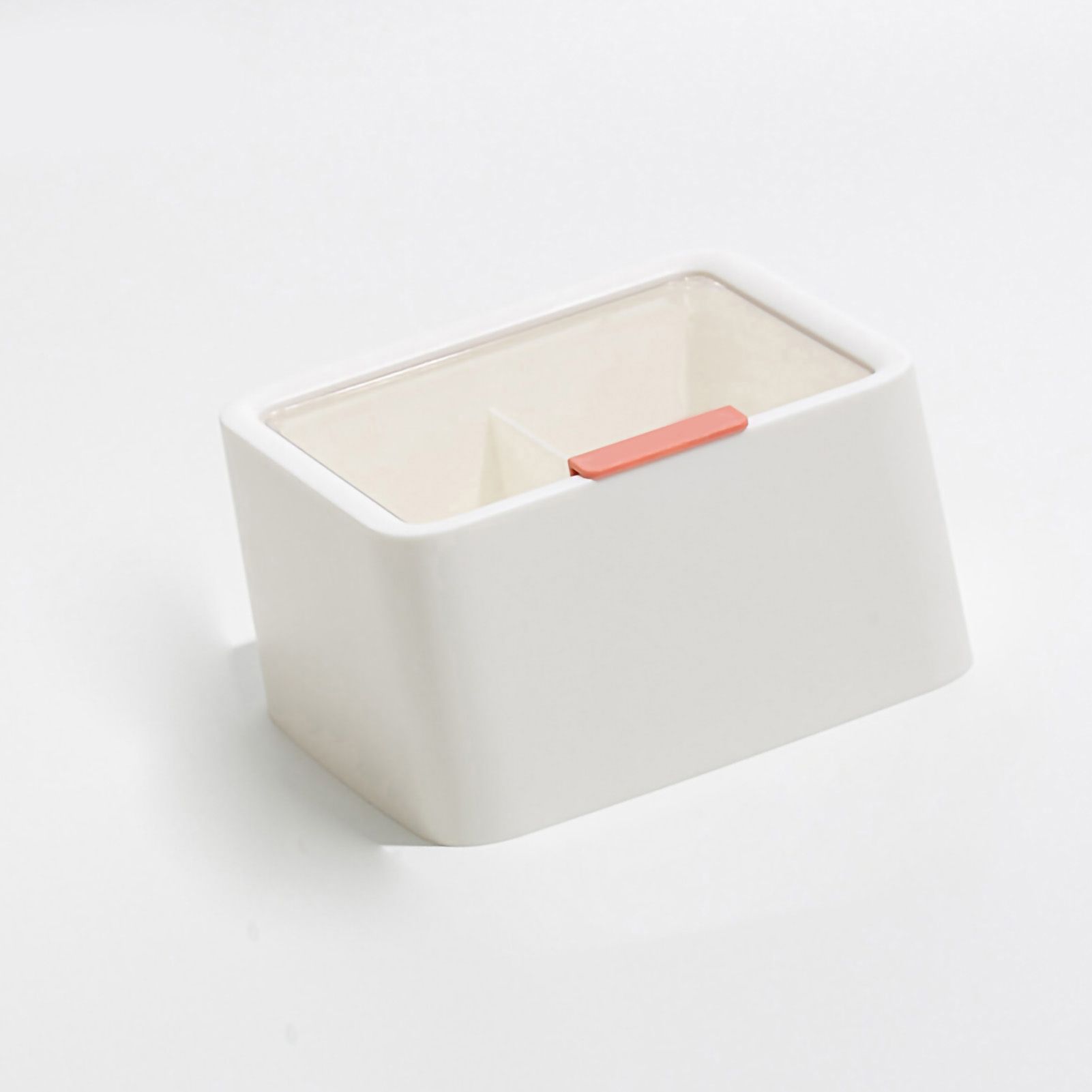 Lipstick Storage Box Large Capacity Double Layer Grid Design Transparent view 3