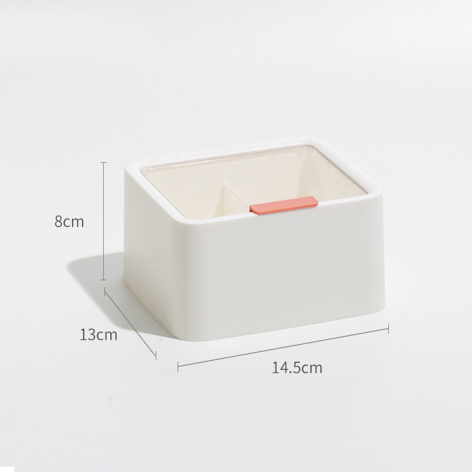 Lipstick Storage Box Large Capacity Double Layer Grid Design Transparent view 4