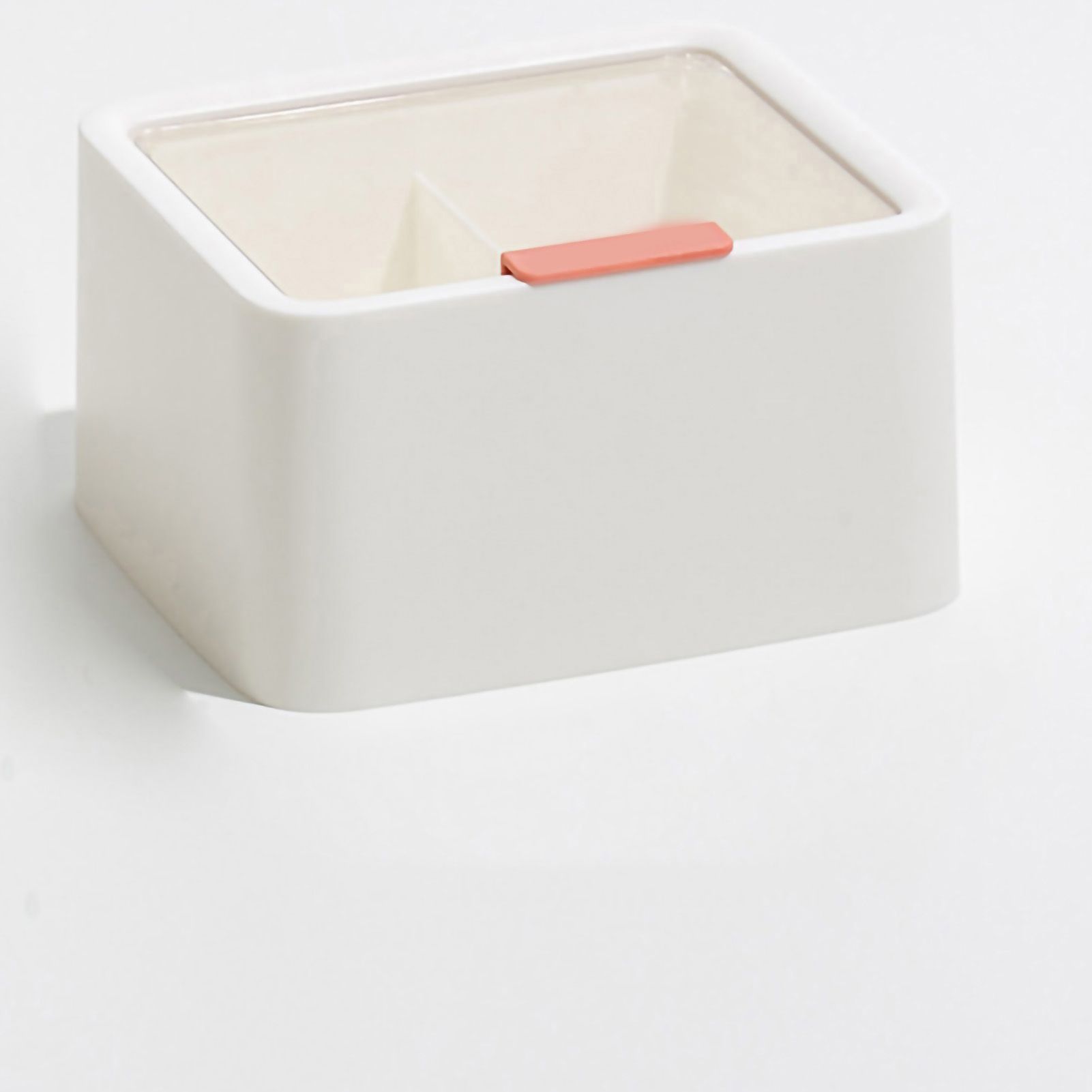 Lipstick Storage Box Large Capacity Double Layer Grid Design Transparent view 5