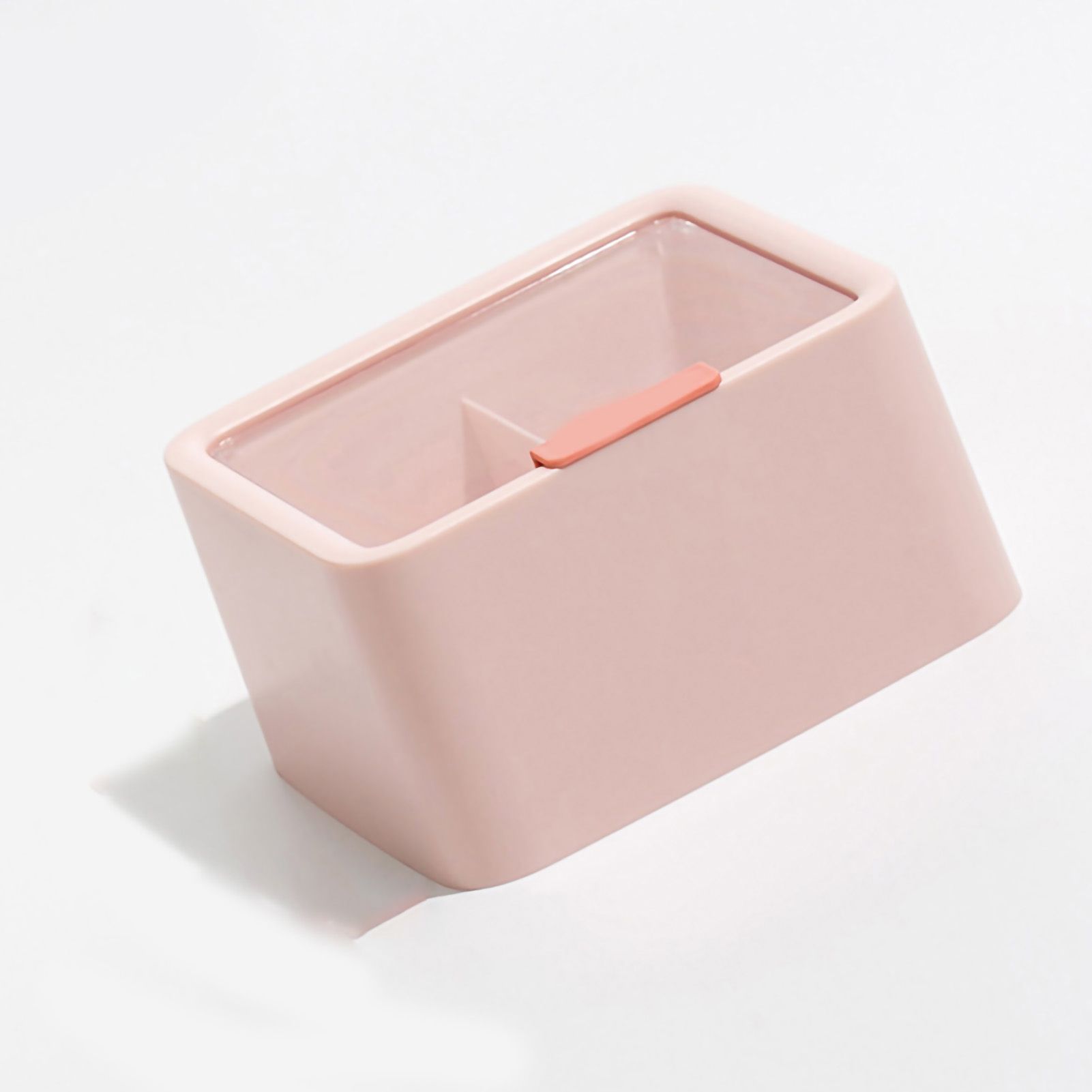 Lipstick Storage Box Large Capacity Double Layer Grid Design Transparent view 4