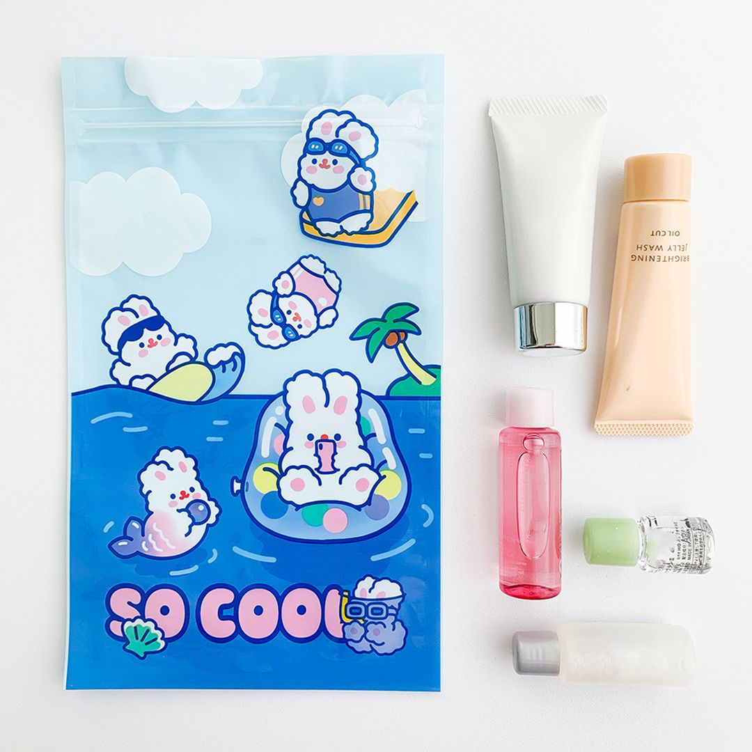 Self Sealing Bag PET CCP Wear Resistant Safe Odorless Cute Pattern Practical view 5