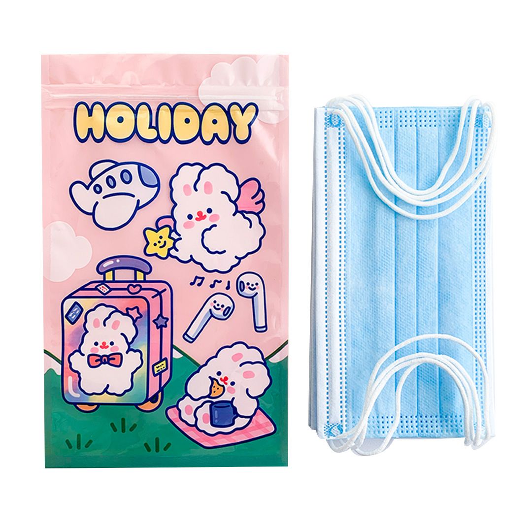 Self Sealing Bag PET CCP Wear Resistant Safe Odorless Cute Pattern Practical view 3
