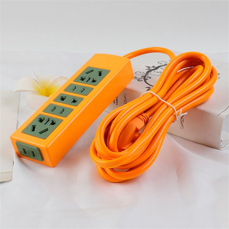 Power Strip Surge Protector with Multiple Outlets Power Socket Wired Anti view 5