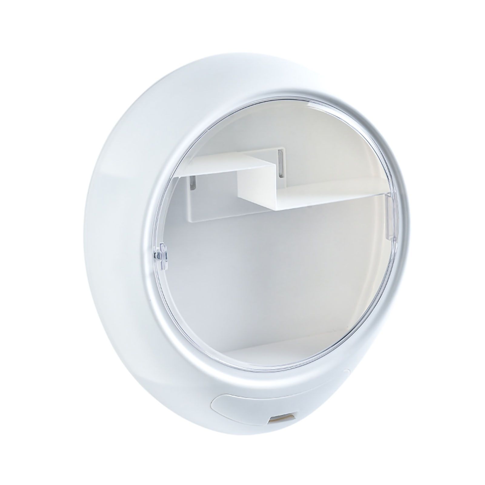 Wall Mounted Makeup Storage Box Oval Shape Waterproof Moistureproof Cosmetic