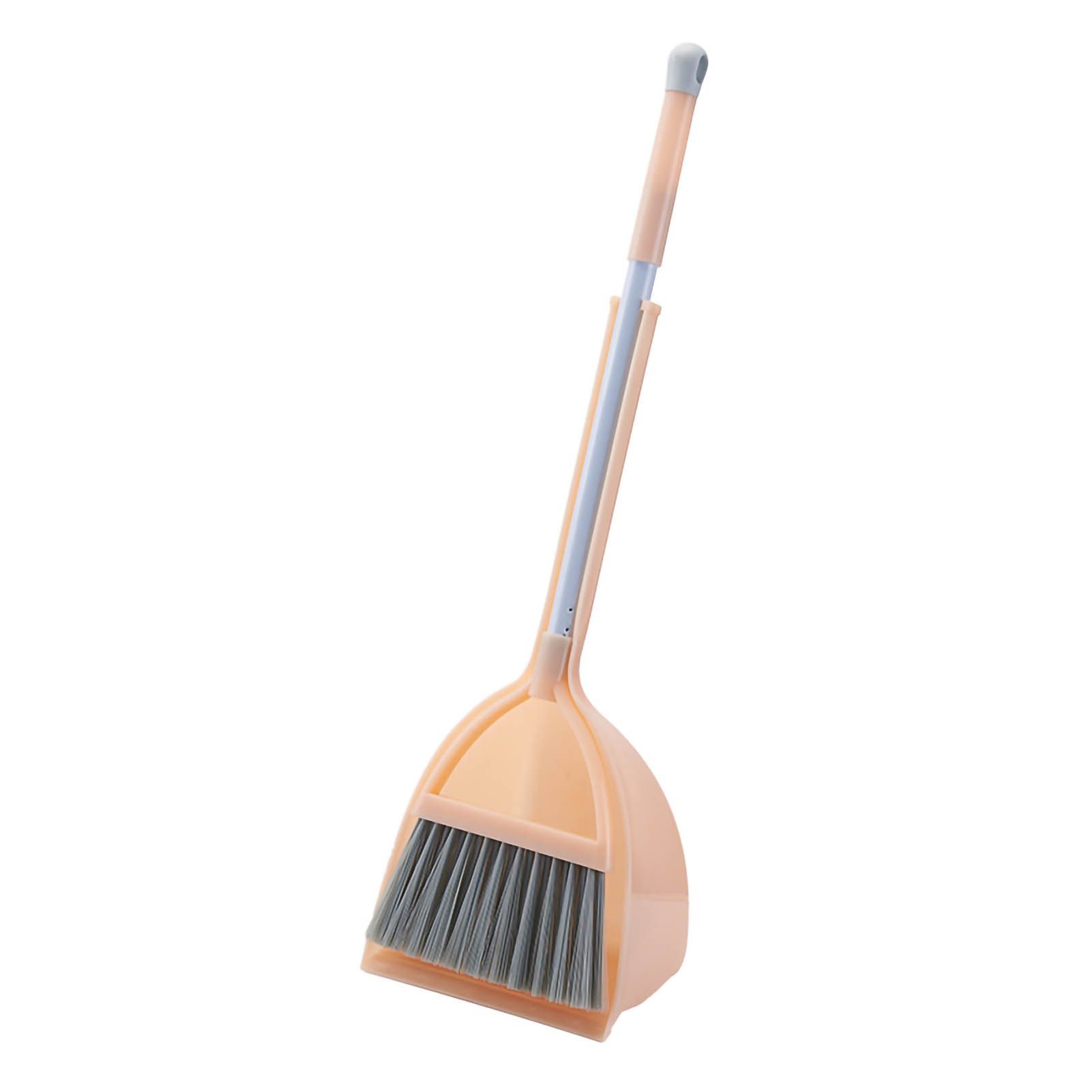 Kids Dustpan Set Soft Fur Plastic Small Broom Dustpan for Baby Kids Toys