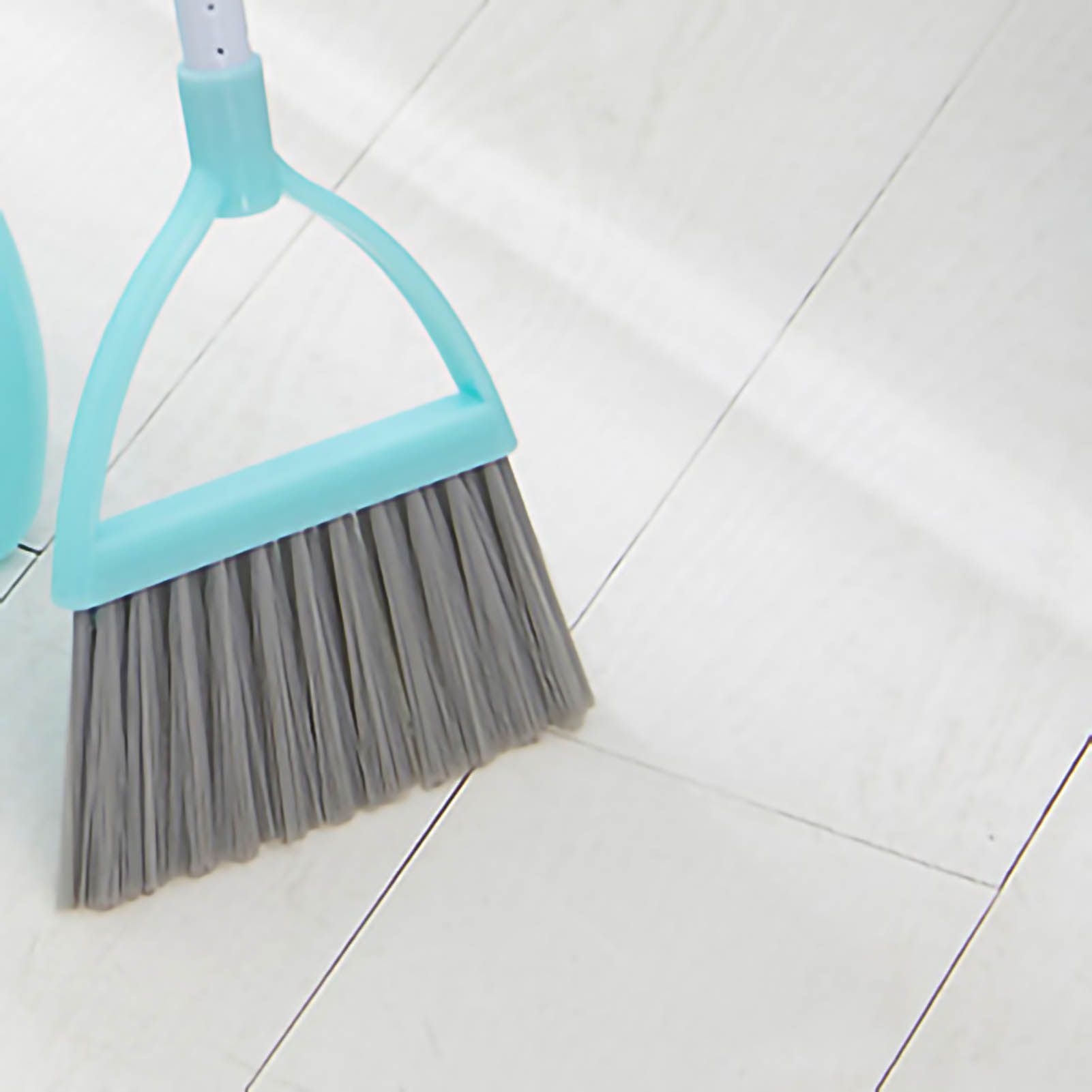 Kids Dustpan Set Soft Fur Plastic Small Broom Dustpan for Baby Kids Toys view 4