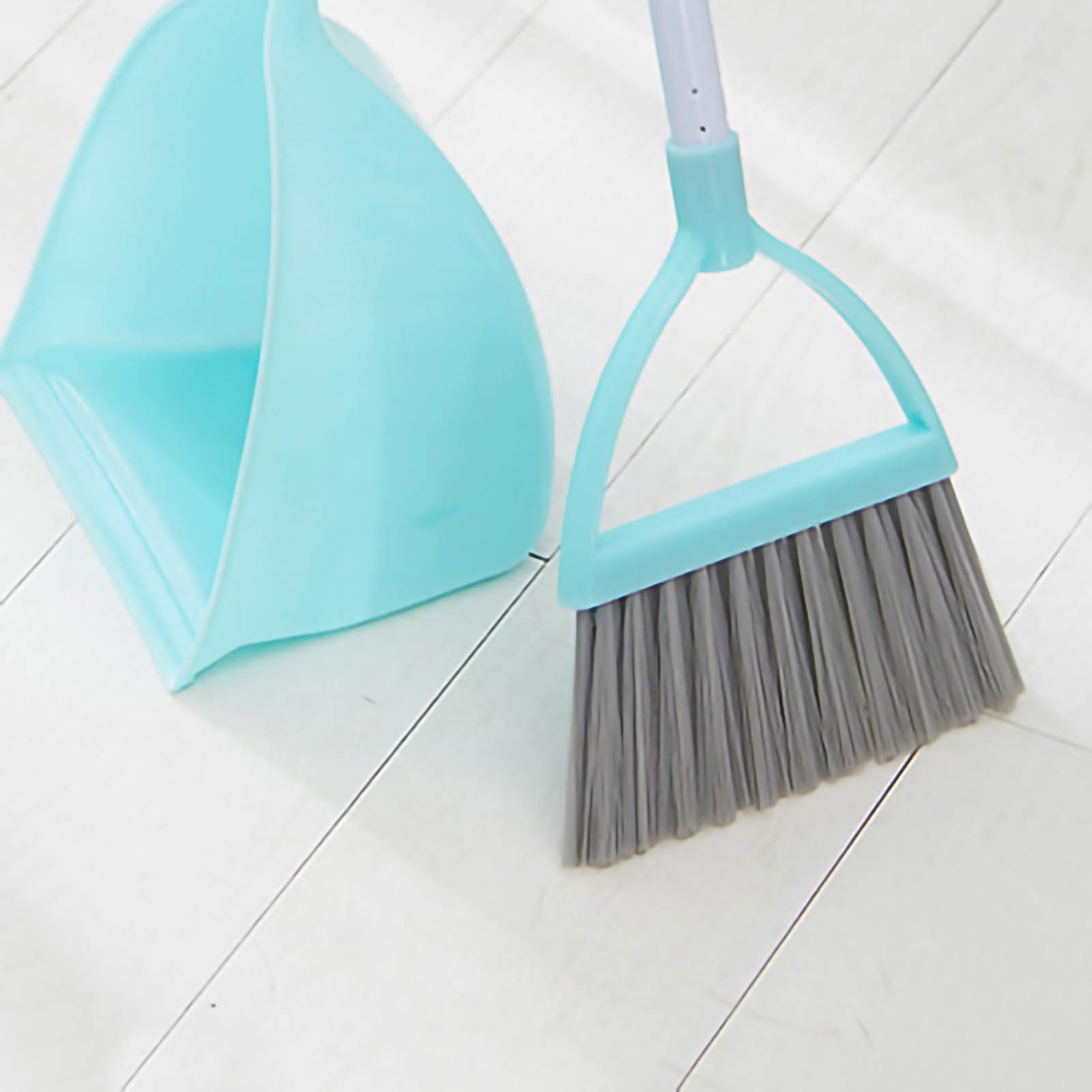 Kids Dustpan Set Soft Fur Plastic Small Broom Dustpan for Baby Kids Toys view 5