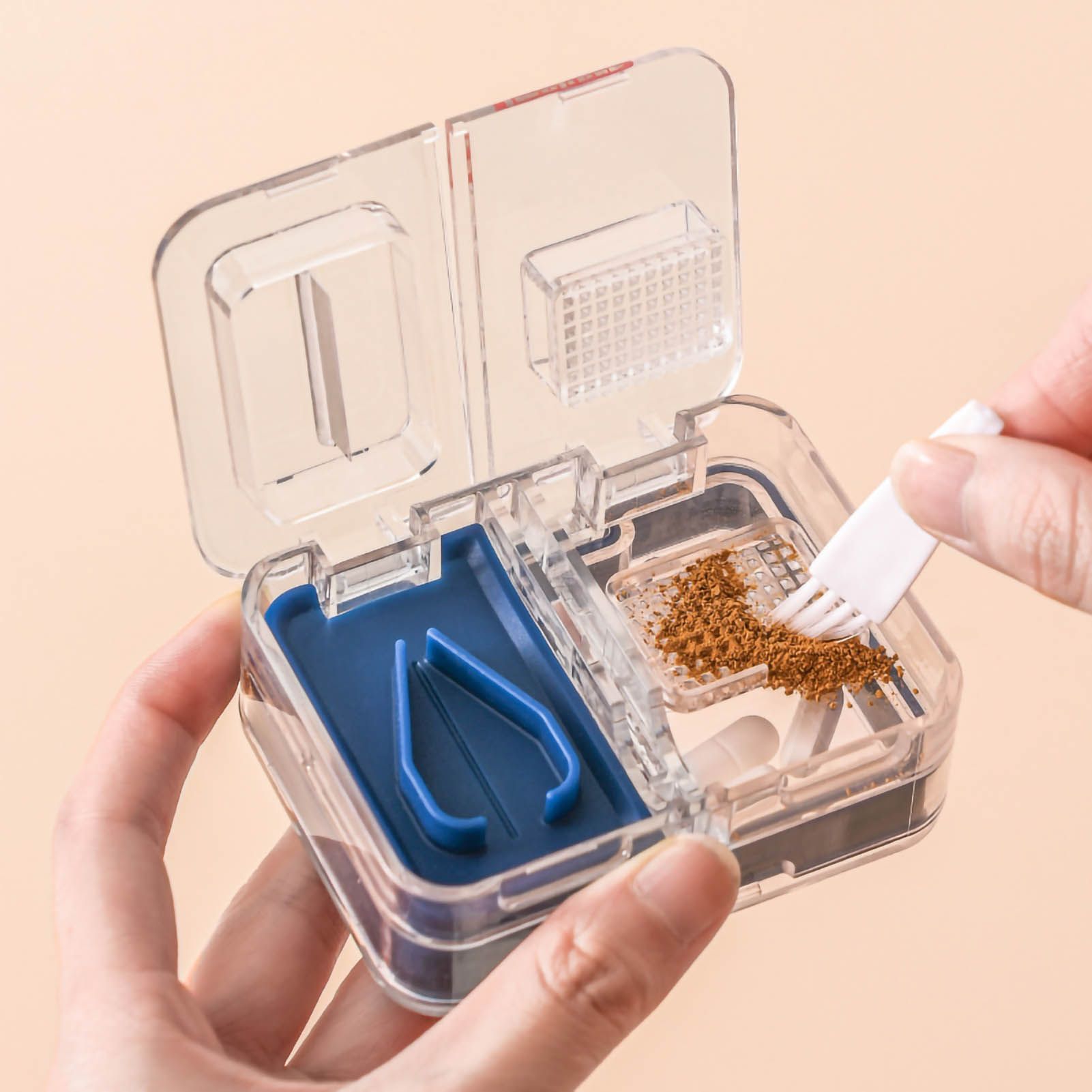 Portable Dispense Medicine Box Mini Small Pill Case Cutting Grinding Medicine view 5