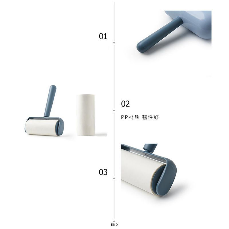 Capsule Sticky Lint Roller Dust Cleaning Tearable Refillable Hair Cloth view 3