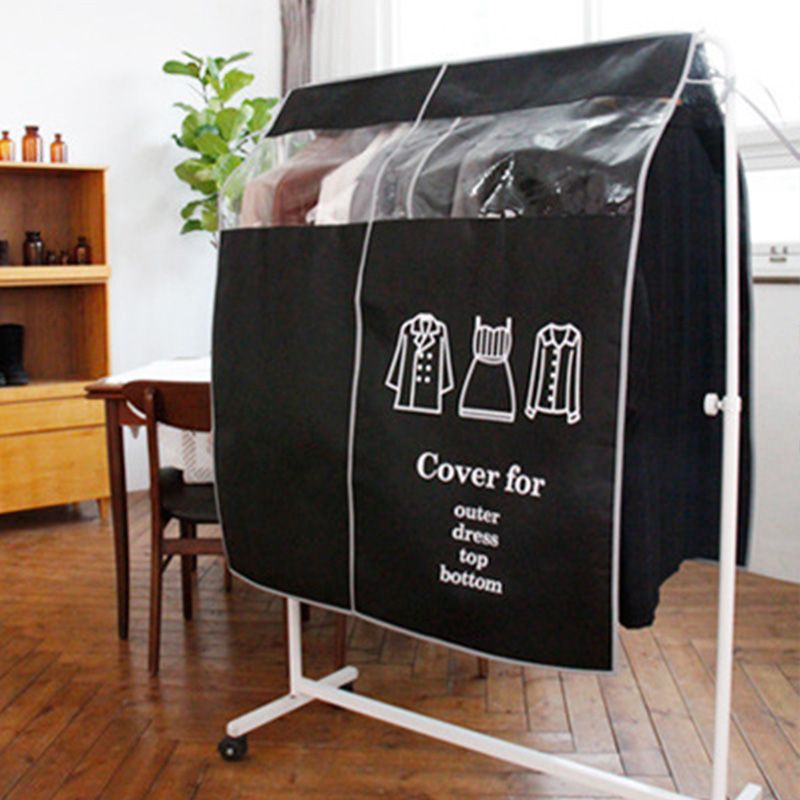 Clothes Dust Cover Nonwoven Dust Prevention Waterproof Transparent Window view 4