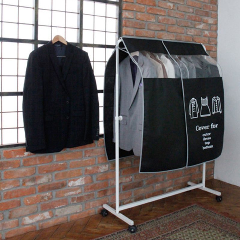 Clothes Dust Cover Nonwoven Dust Prevention Waterproof Transparent Window view 5