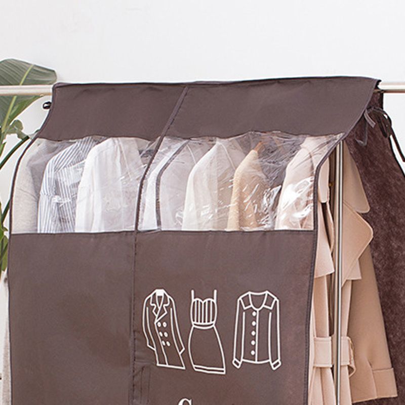 Clothes Dust Cover Nonwoven Dust Prevention Waterproof Transparent Window view 3
