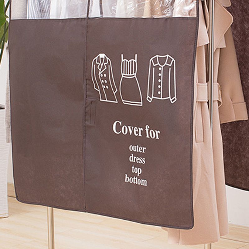 Clothes Dust Cover Nonwoven Dust Prevention Waterproof Transparent Window view 4