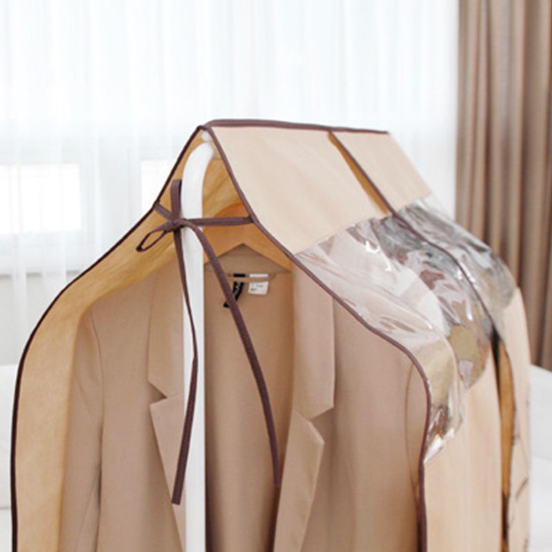 Clothes Dust Cover Nonwoven Dust Prevention Waterproof Transparent Window view 3