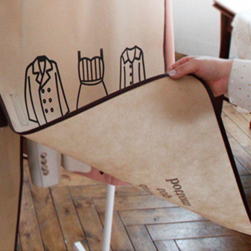 Clothes Dust Cover Nonwoven Dust Prevention Waterproof Transparent Window view 5