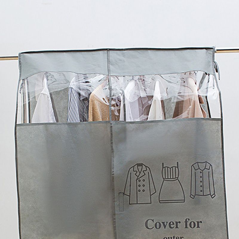 Clothes Dust Cover Nonwoven Dust Prevention Waterproof Transparent Window view 3