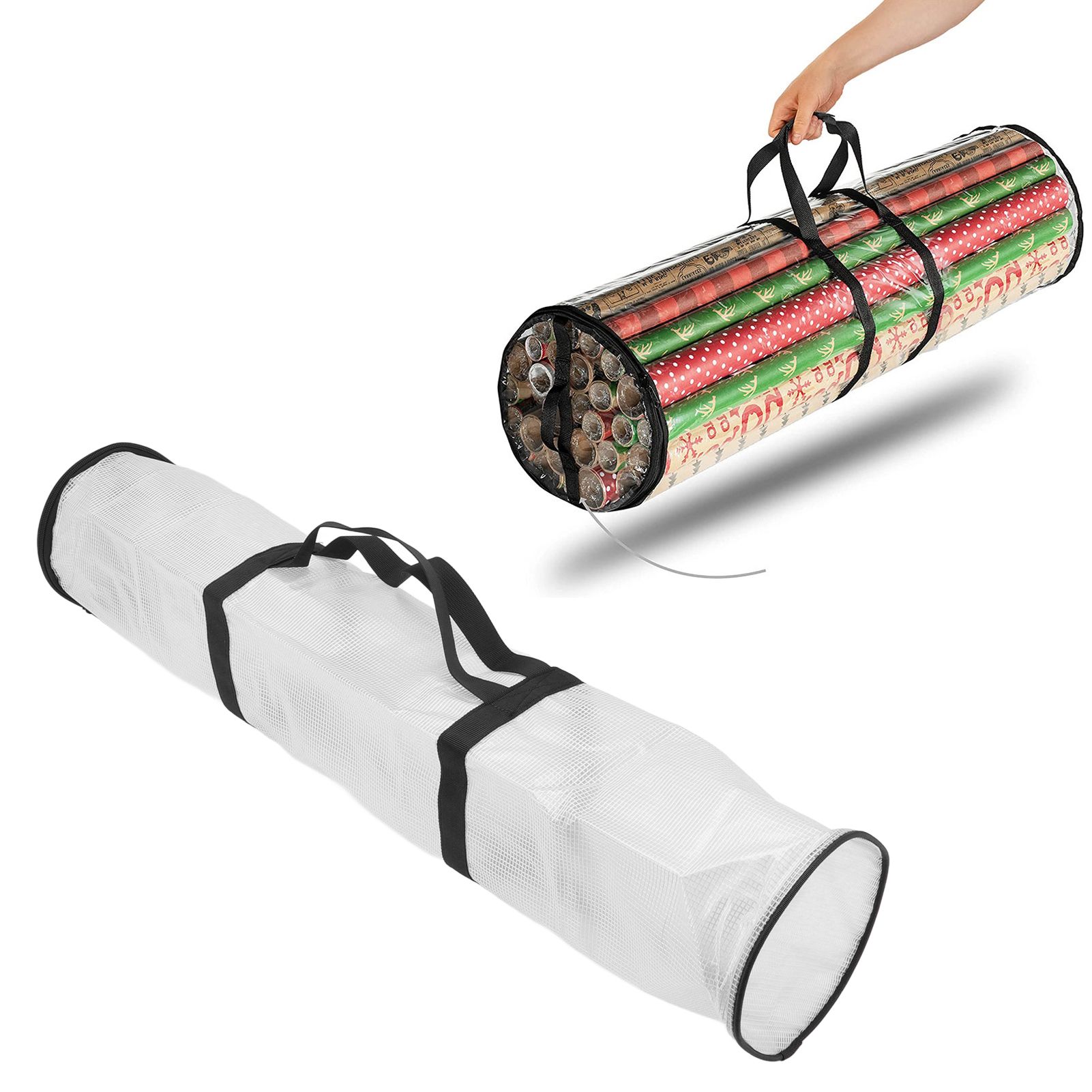 Clear Wrapping Paper Storage Bag Gift Wrap Organizer Waterproof Dustproof Gift view 11