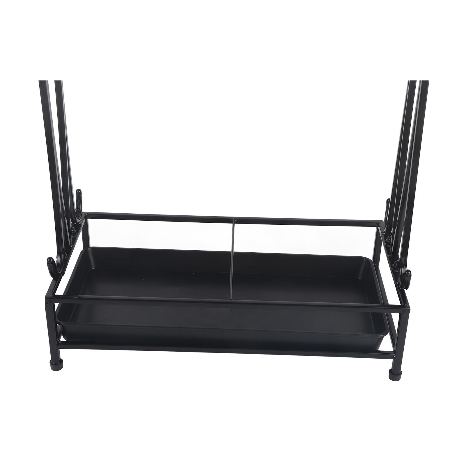 Umbrella Storage Rack Iron with Drip Tray 10 Holes 8 Hooks Umbrella Rack Stand view 6