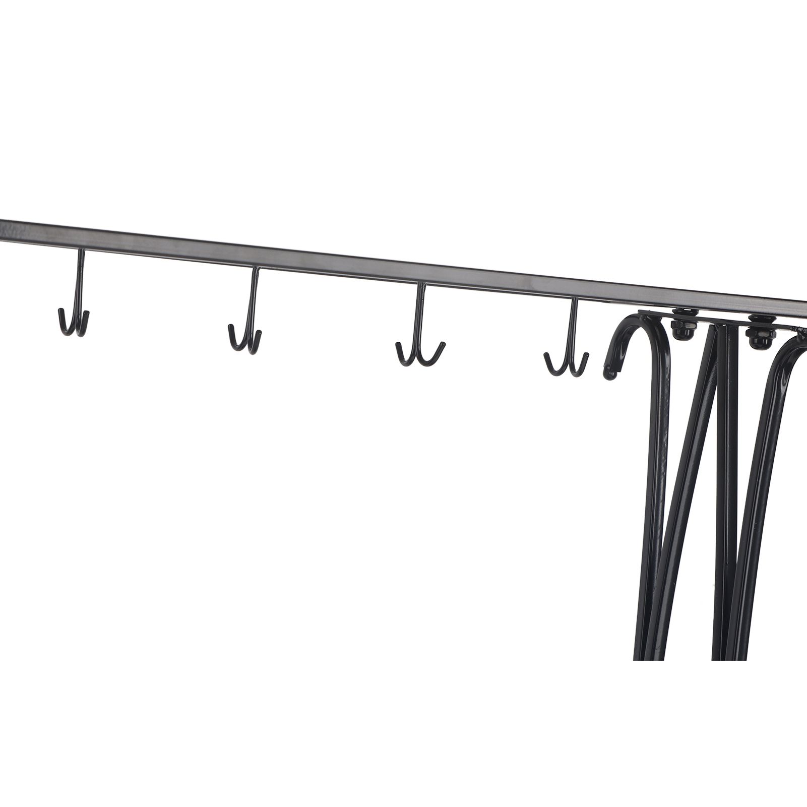 Umbrella Storage Rack Iron with Drip Tray 10 Holes 8 Hooks Umbrella Rack Stand view 8