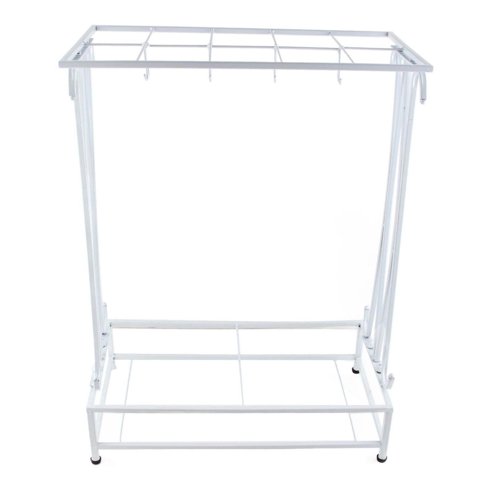 Umbrella Storage Rack Iron with Drip Tray 10 Holes 8 Hooks Umbrella Rack Stand view 10