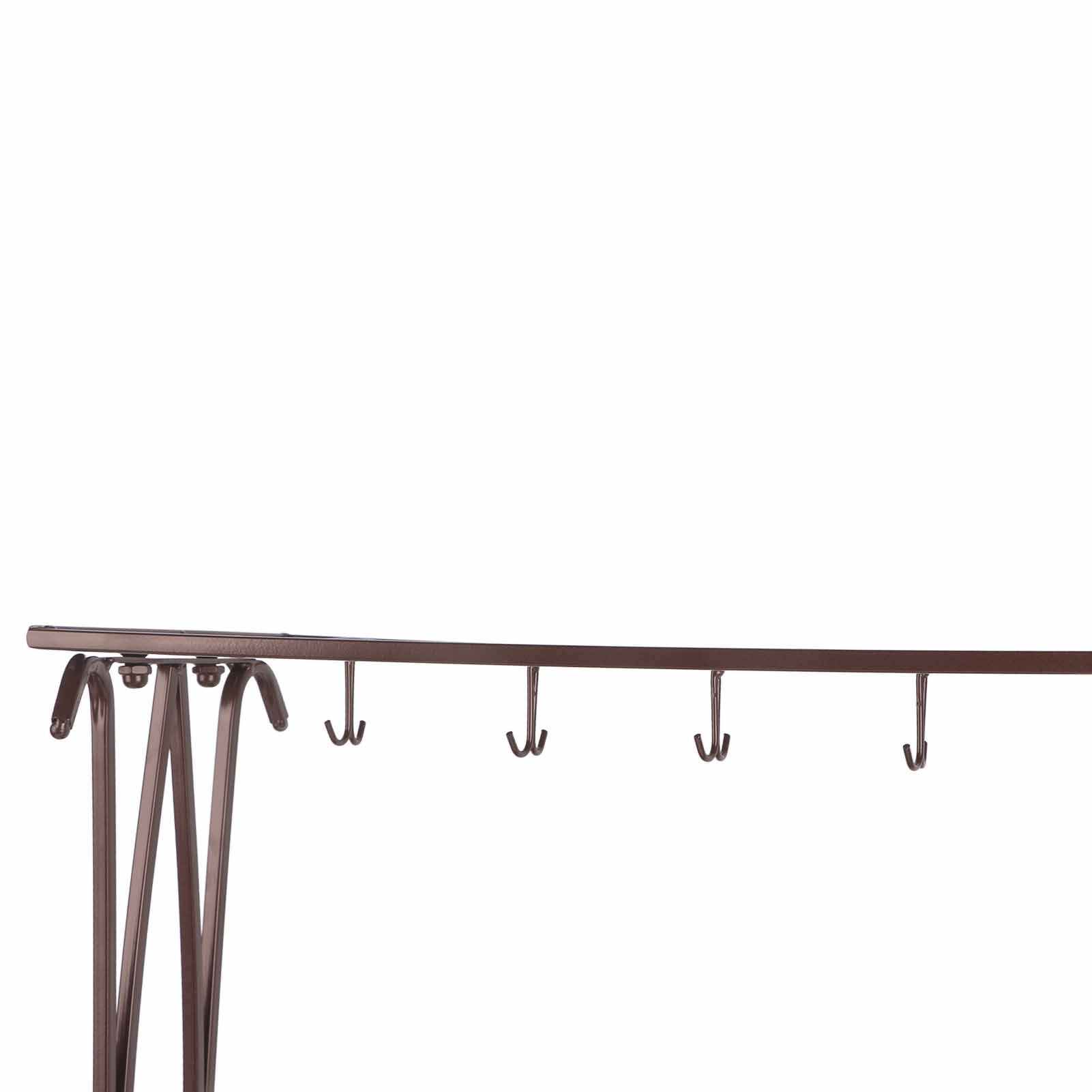 Umbrella Storage Rack Iron with Drip Tray 10 Holes 8 Hooks Umbrella Rack Stand view 8