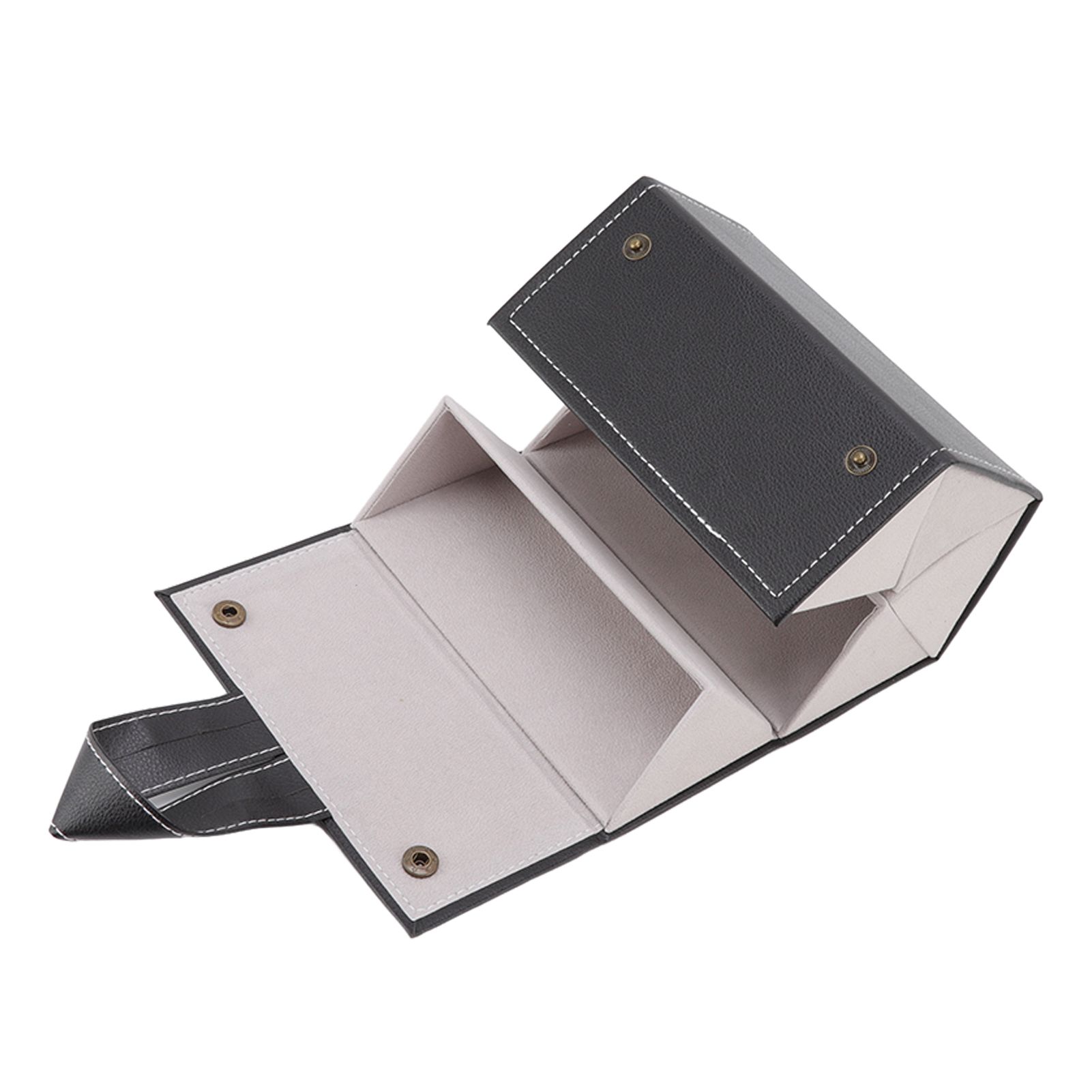 Sunglasses Organizer Case Multifunctional Multiple Slots PU Leather Travel view 4