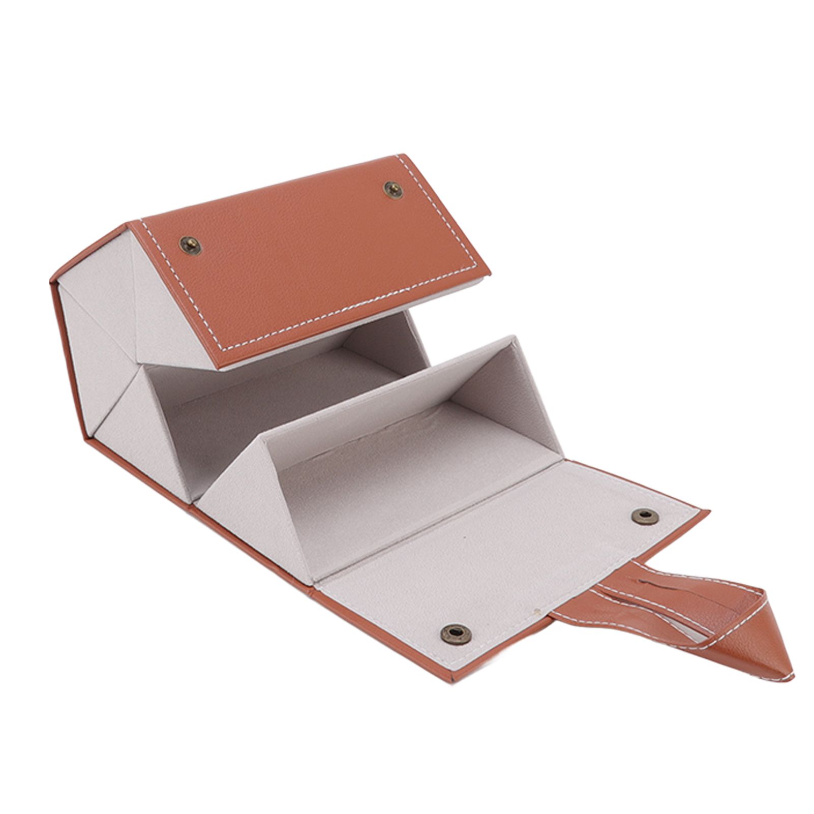 Sunglasses Organizer Case Multifunctional Multiple Slots PU Leather Travel view 9