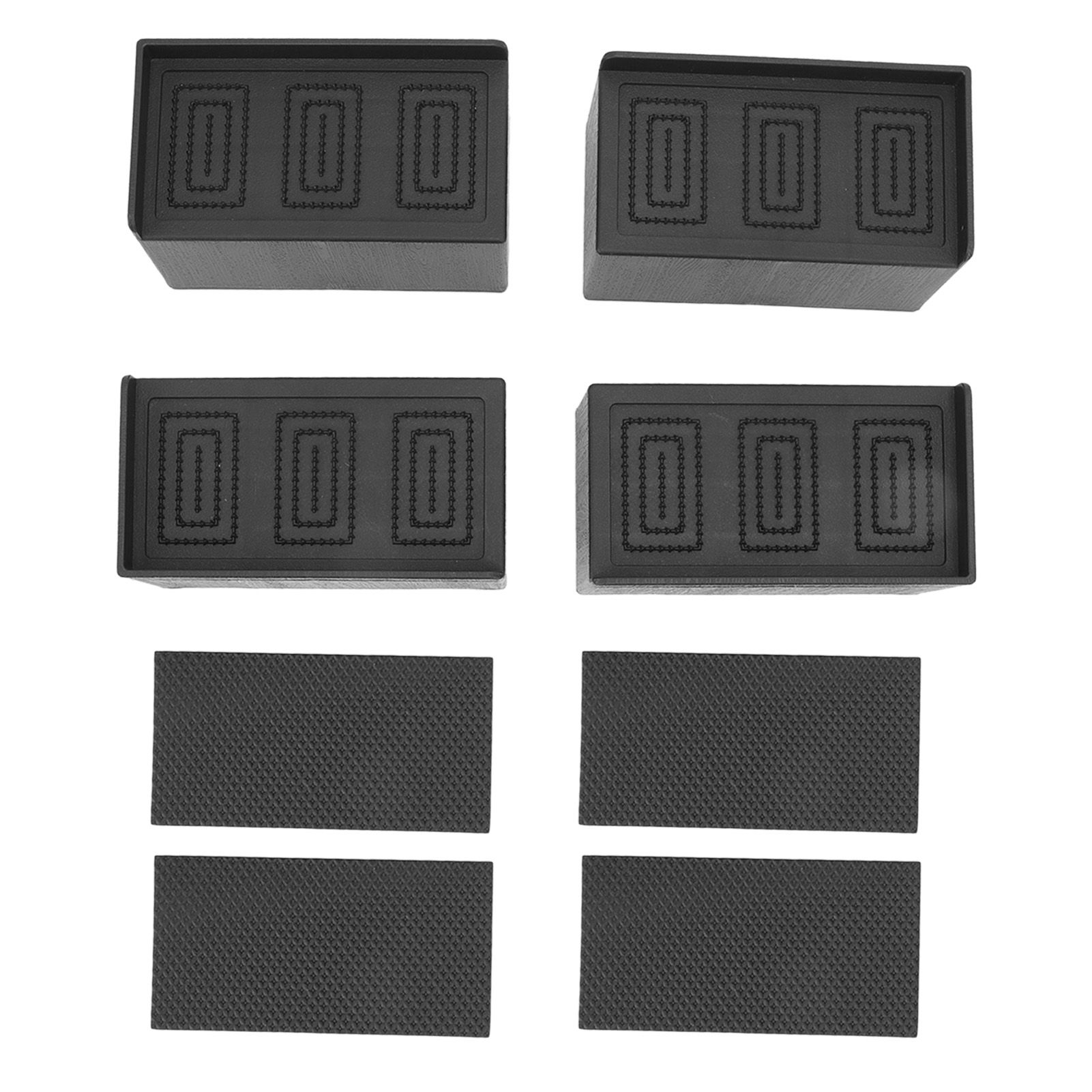 L Shape Rectangular Furniture Risers Rubber Stackable Sofa Risers for Table