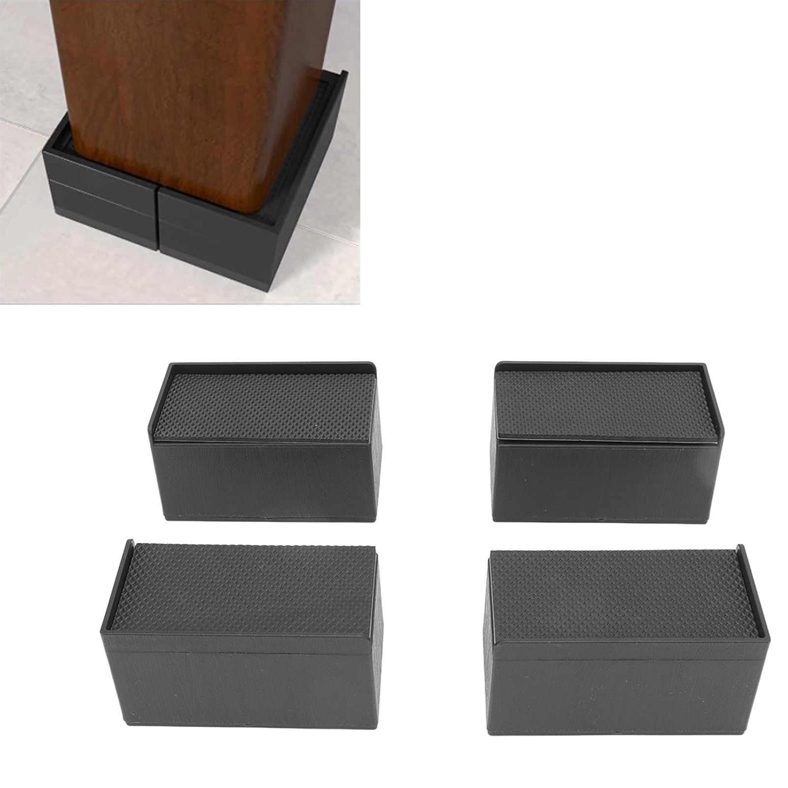 L Shape Rectangular Furniture Risers Rubber Stackable Sofa Risers for Table view 11