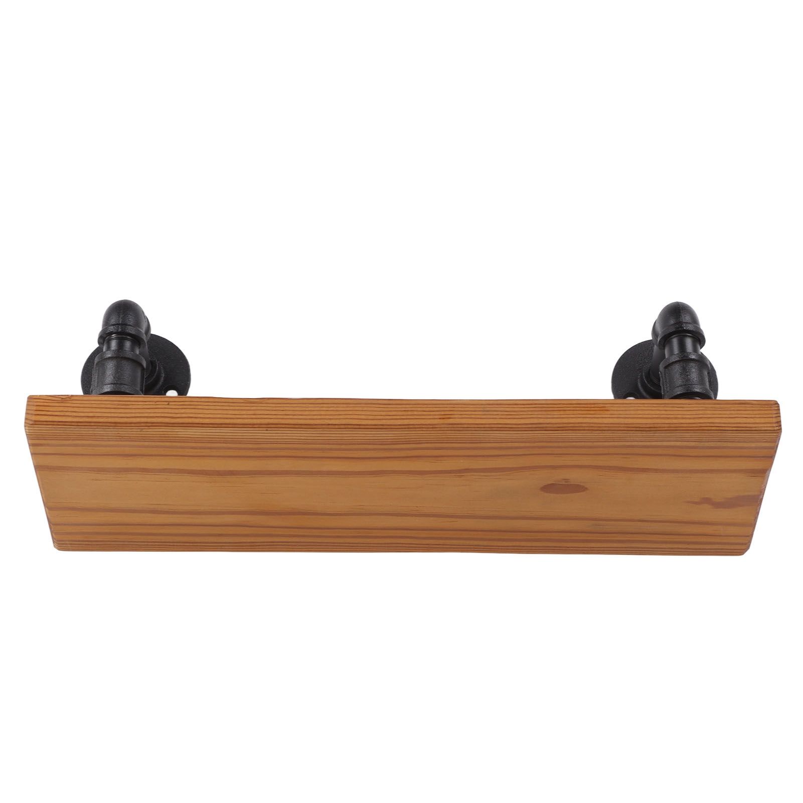 Wall Mounted Shelf Solid Wood Board Wrought Iron Pipe Retro Floating Shelves view 6