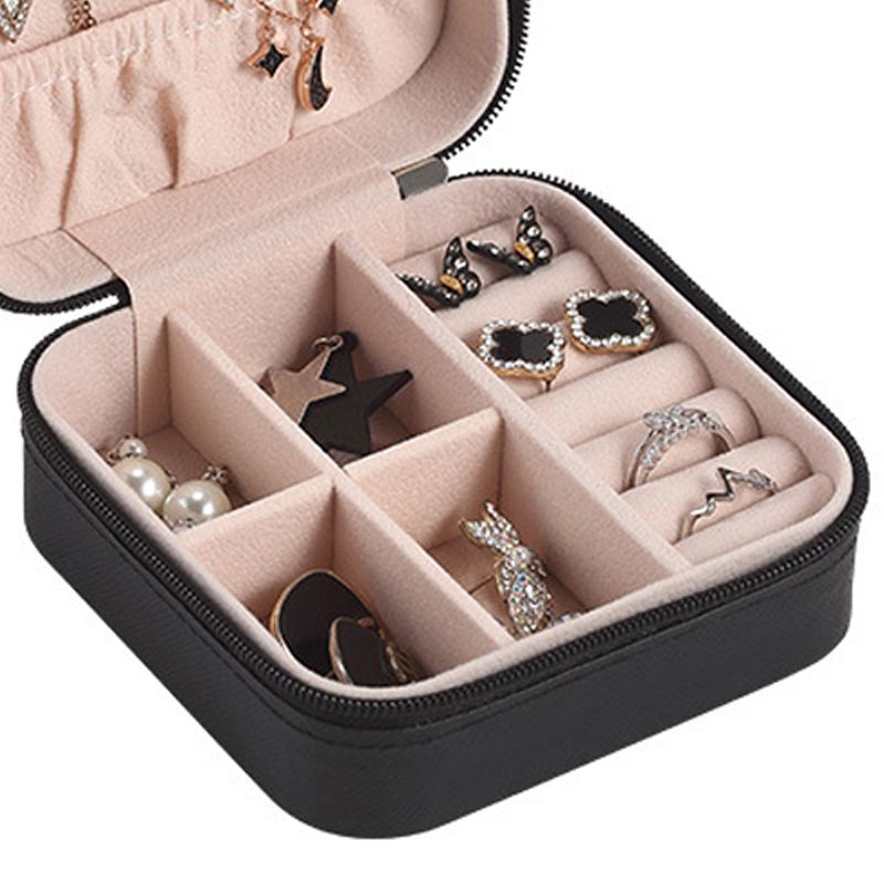 Travel Jewelry Case Exquisite Large Capacity Scratch Resistant Portable view 5