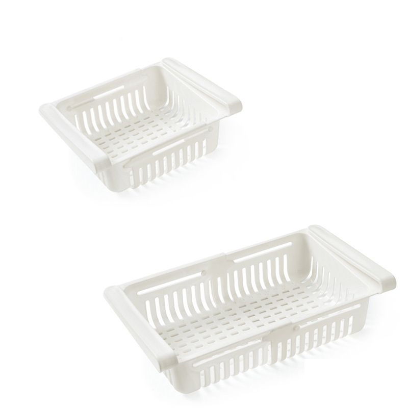 Fridge Drawer Organizer Retractable Multifunction Space Saving Refrigerator