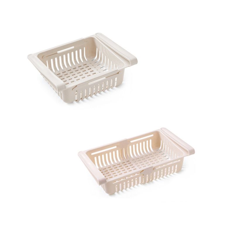 Fridge Drawer Organizer Retractable Multifunction Space Saving Refrigerator