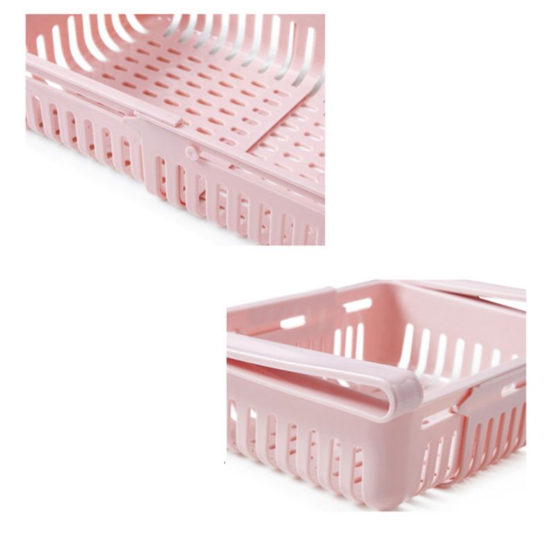 Fridge Drawer Organizer Retractable Multifunction Space Saving Refrigerator view 3