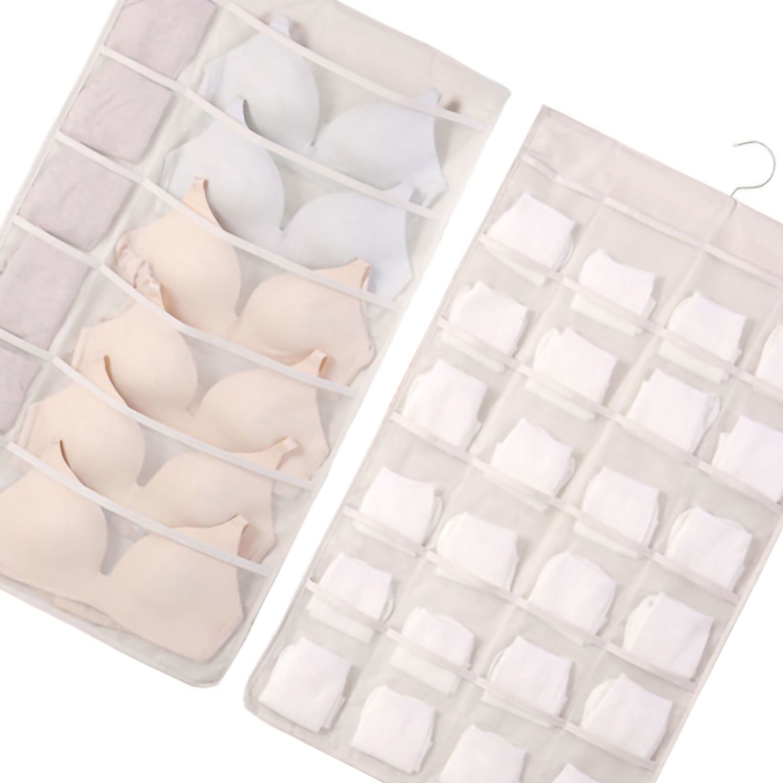 Hanging Bra Organizer Oxford Fabric Double Sides Breathable Large Capacity view 3