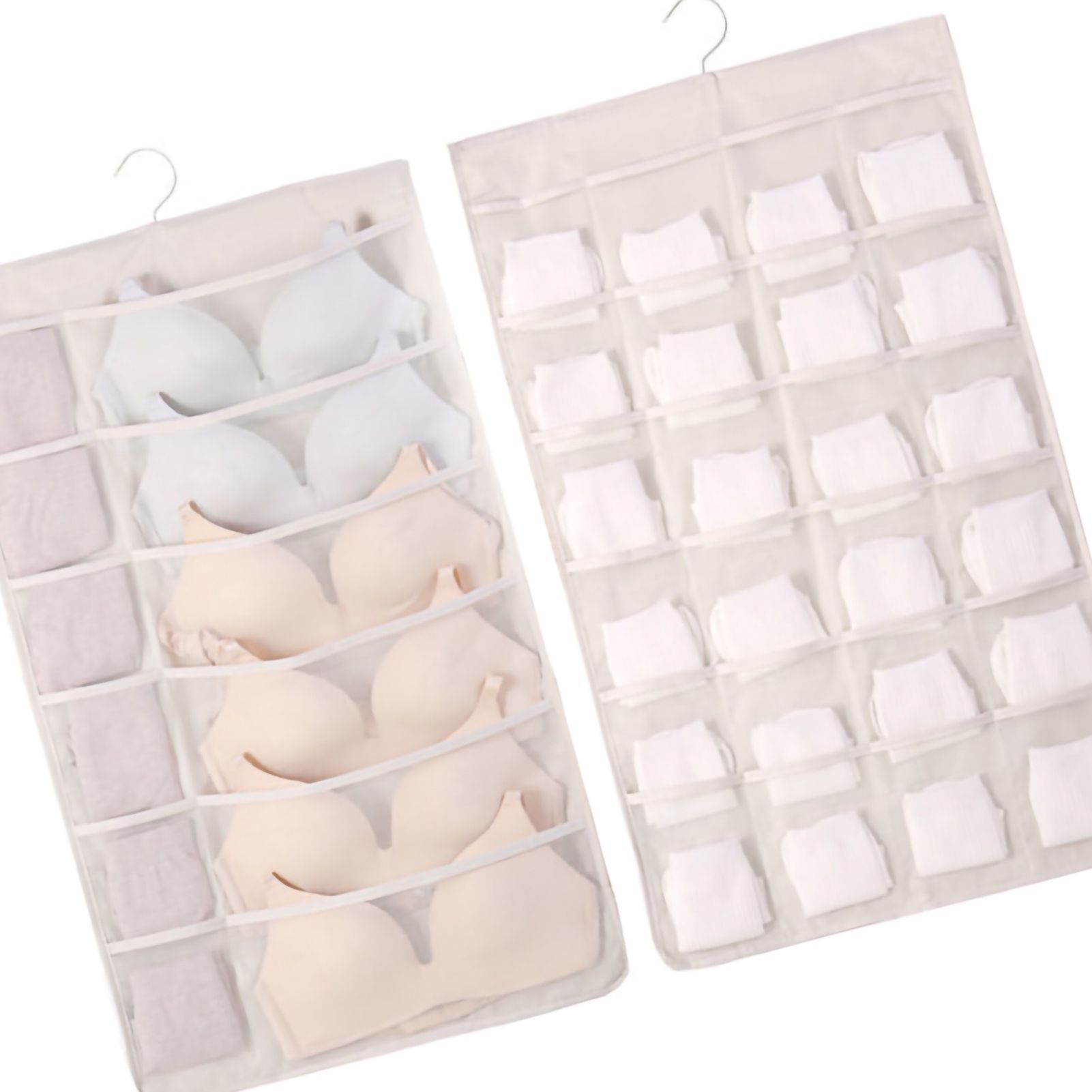 Hanging Bra Organizer Oxford Fabric Double Sides Breathable Large Capacity view 4